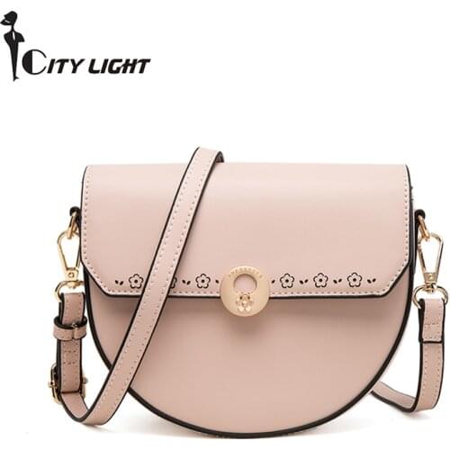 Printing Flower Crossbody Bags for Women Fashion New Messenger Bag PU Leather Handbags Shoulder Bag Sac Main Femme