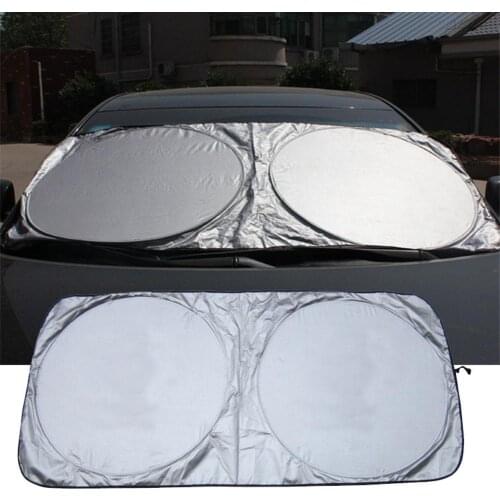 Universal Car Front Rear Windshield Sunshade Car Accessories Foldable Dashboard Cover Visor Glass Front Window Sun Shade Cover