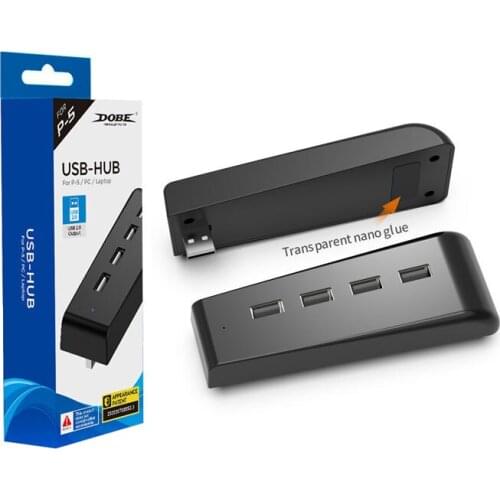 For Sony PlayStation 5 USB 2.0 HUB High-speed Transmission Extender For Ps5 4 Hub Converter USB Connection Splitter