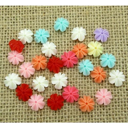 100 Mixed Point To Drill Rose Flower Resin Decoration Crafts Flatback Cabochon Scrapbook DIY Embellishments Accessories Buttons