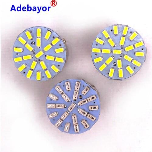 500pcs 1157 BAY15D P21W 3014 22 SMD Car Led Turn Parking Signal Lights Brake Tail Lamps Auto Rear Reverse Bulbs DC 12V