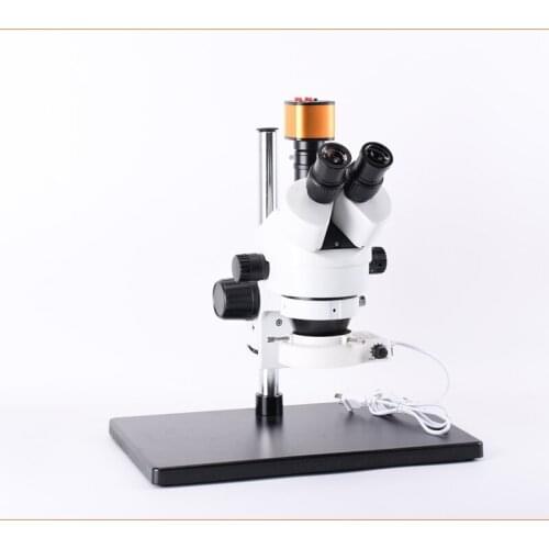 16MP HDMI USB 1/2 C-Mount Video Camera 3.5X-90X simul-focal Trinocular Stereo Microscope Phone Soldering PCB Repair Tools