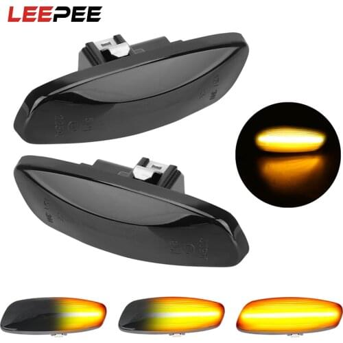 2 pieces Led Dynamic Side Marker Turn Signal Light Sequential Blinker For Peugeot 308 207 3008 5008 For Citroen C4 C3 C5 DS3 DS4