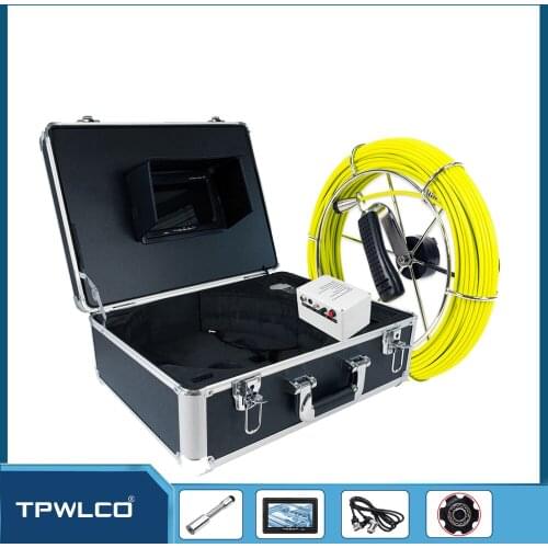 23mm Drain Sewer Inspection System Camera with 20M Cable Pipe Video Snake Camera Pipeline Endoscpe Borescope Waterproof 7''LCD