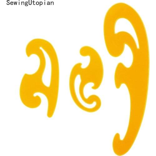 3PCS Cloud Rulers Drawing Curve Board Cloud Ruler Set DIY Quilting Tools Sewing Patchwork Ruler DIY Sewing Tools