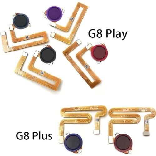 5Pcs Fingerprint Sensor Home Button For Moto G8 Play / G8 Plus / G8 Power Home Button Return Key Recognition Sensor Flex Cable