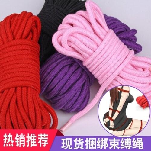 5 pieces SM Bundle Bondage Rope 10 M Cotton Rope Fun Cotton Rope Hands, Feet and Body Restraints With Fun adult products