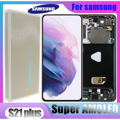 6.7'' Original For Samsung Galaxy S21 Plus LCD G996 G9960 G996F G996B/DS with Frame LCD Display Touch Screen Digitizer Assembly