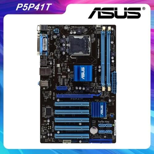 P5P41T For ASUS LGA 775 Intel G41 Original Desktop Motherboard Dual Channel DDR3 SATA2 USB2.0 PCI-E X16 slot used pc motherboard