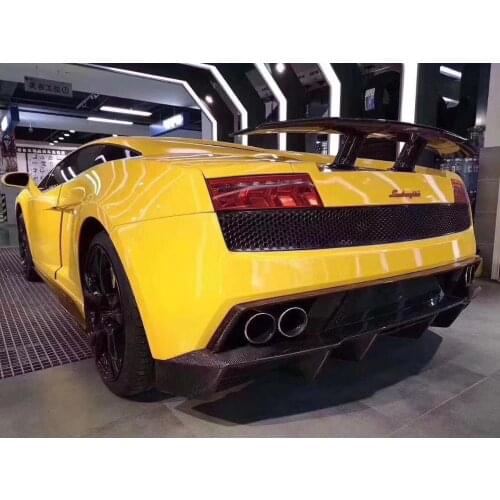Carbon Fiber Rear Bumper Diffuser Side Skirts Spoiler Fits For Lamborghini Gallardo LP540/LP550/LP560 2007-2014