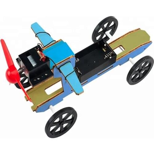 DIY Wind Power Car Science Educational Toys for Kids