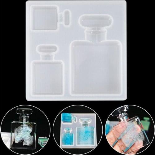 Perfume bottle mold decorative pendant Mold silicone mould DIY crystal epoxy Resin mold Jewelry Making Tools