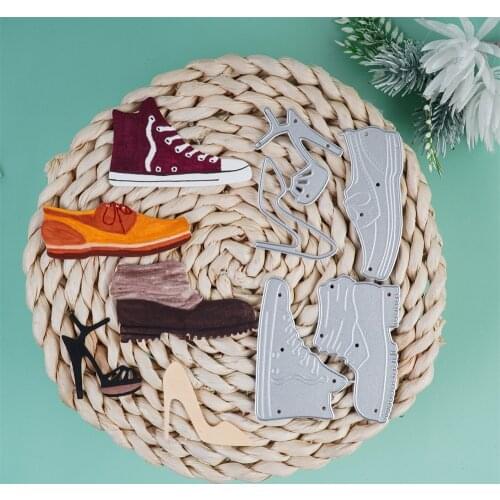 InLoveArts Craft Canvas Shoes Metal Cutting Dies Cut Die Mold Decoration Scrapbook Paper Knife Mould Blade Punch Stencils Dies