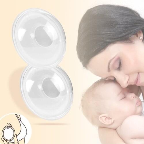 Silica Gel Collection Cover Baby Feeding Breast Milk Collector Soft Postpartum Nipple Suction Container Reusable Nursing Pads