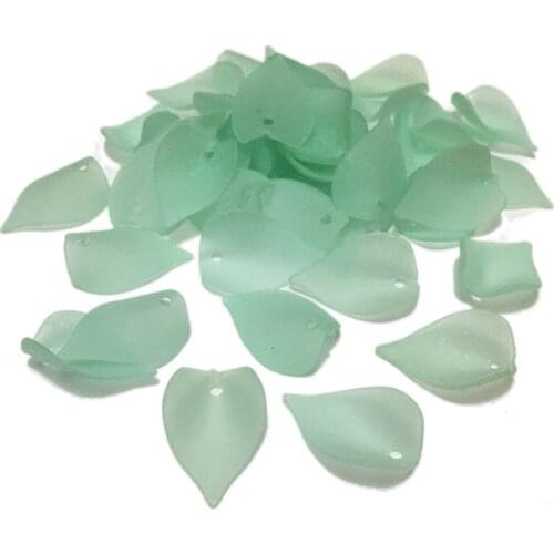 STENYA Frosted Acrylic Petals Leaves Dangle Beads Accessories Diy Findings Earrings Chandelier Pendant Necklace Jewelry Making