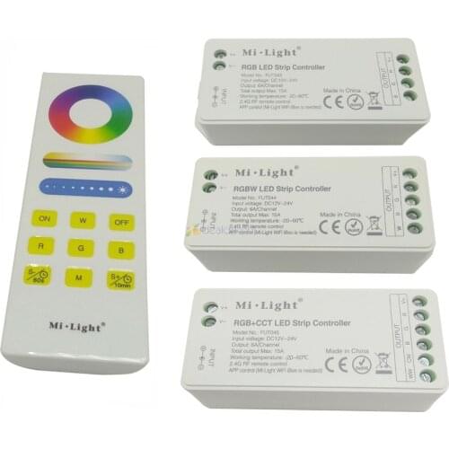 Milight 2.4G Wireless RGB RGBW RGBCCT LED Controller FUT043 FUT044 FUT045 Wifi Smart Touch Panel Timer Remote Control FUT088