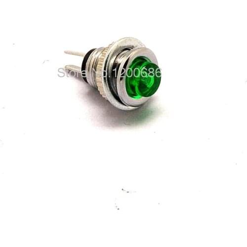 Miniature Microswitch Reset Button DS-101 8MM Green Lighted No Lock Switch