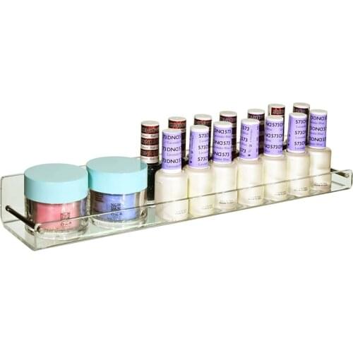 New 1Pcs Clear Home Office Book Storage Rack Acrylic Wall Floating Shelf Kid Bookshelf Bathroom Storage Shelves Display