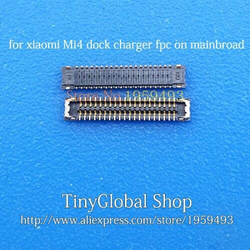 XGE New FPC connector socket replacement for xiaomi Mi 4 Mi4 charger charging dock flex fpc Connector Port on mainboard