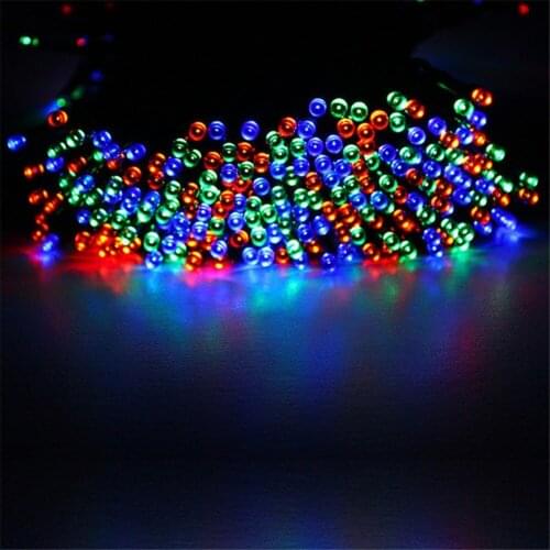 52m LED Outdoor Solar Lamps LED String Lights 500leds Waterproof Fairy Holiday Christmas Party Garlands Solar Garden Lights