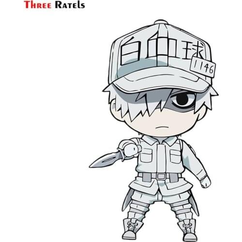 Three Ratels FC740 Cells at Work White Blood Cell car decoration sticker pvc figure decal