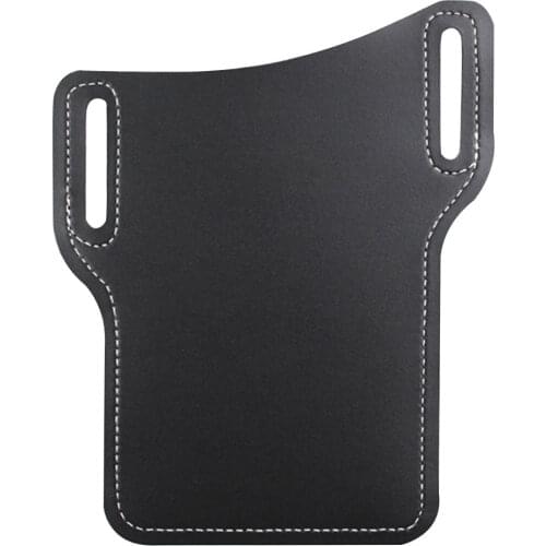 With Belt Hole Waist Hanging Anti Scratch Universal Outdoor PU Leather Fashion Gift Cell Phone Holster Protection Bag Dustproof