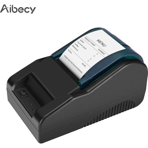 Aibecy High Speed Desktop 58mm USB Thermal Receipt Printer Bill Ticket Clear Printing POS Printer for Supermarket Retail Store