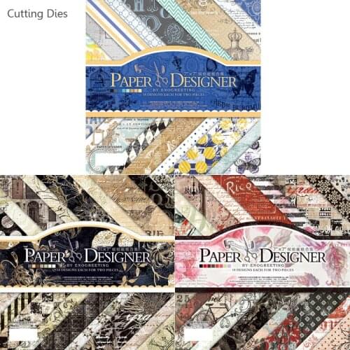 18Sheets Background Scrapbook Paper Crafts 17.8X17.8CM For Card Making DIY Scrapbooking Paper Home Decorations
