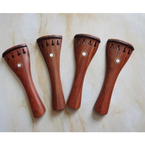 4pcs rosewood violin tailpieces with Paris eye decorate Violin part