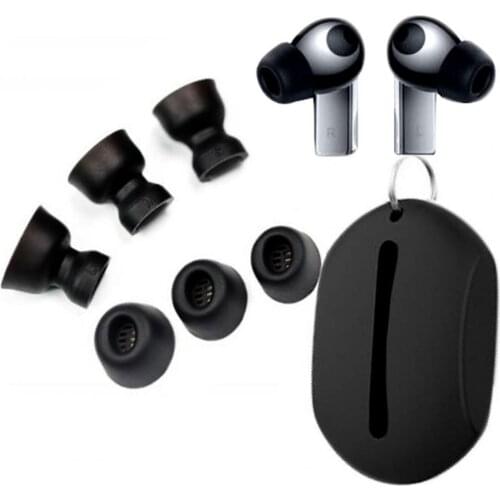 6 Pairs Anti-slip Silicone Earbuds Cover Earphone Replacement Earplug In-Ear Eartips with Storage Box for Huawei Freebuds Pro