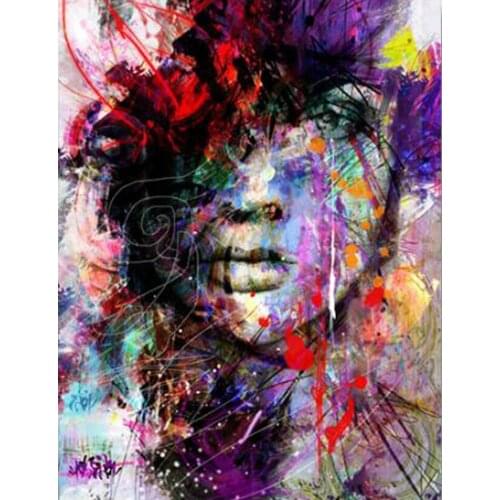 Abstract woman image Daimond Painting 3D diamond rhinestone full square drill full round diamond embroidery wall picture