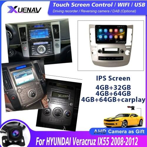 Car Autoradio Player for Hyundai IX55 2008 2009 2010 2011 2012 Car Tesla Style Android auto GPS Navigation Multimedia stereo