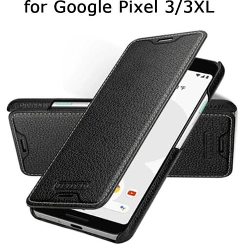 Genuine Leather Cases for Google Pixel 3 XL Case Phone Cover for Fundas Google Pixel 3XL Bag Holder for Google Pixel3 Pixel3xl