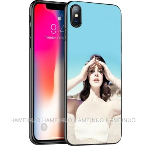Black tpu case for iphone 5 5s SE 2020 6 6s 7 8 plus x 10 case silicone cover for iphone XR XS 11 pro MAX case lana del rey