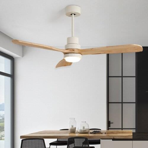 Nordic Retro Dinner Wooden Led Ceiling Fan Lamp Creative Restaurant Living Room Cafe Fan Light Fixtures Free Shipping