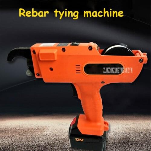 DLV6811 Automatic Rebar Tying Tools Portable Steel Bar Binding Machine 6-25mm Rebar Tying Machine , Double Battery 3000MAH 12V