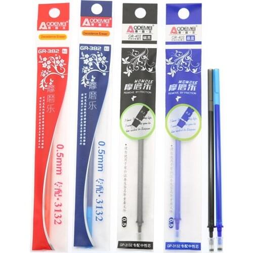 20 Piece Needle Tubing Magic Erasable Neutral Cartridge Blue / Black / Blue / Red Ink Stationery Fittings 0.5mm