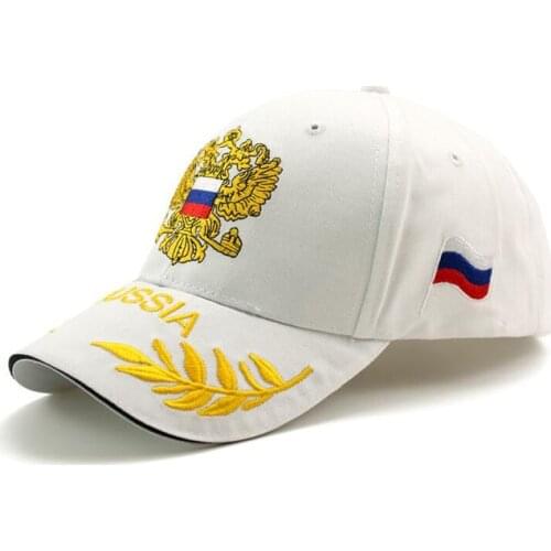 High Quality Embroidered Russia Flag Fashion Mens Baseball Cap Embroidered Letter Outdoor Sun Visor Hat Men Women Sport Caps
