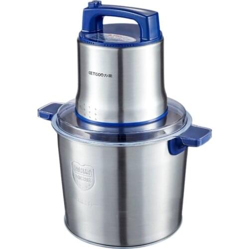 8L Commercial Meat Grinder 1200W High-power Minced Meat Blender Home Electric Stainless Steel Pepper Garlic Crusher Device