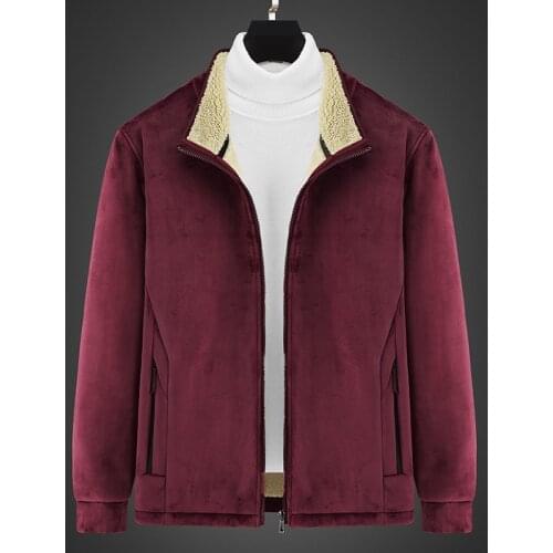 Winter Jacket Mens Size 8XL New Fleece Top Mens Casual Windbreaker Jackets Solid Color Warm Coats Youth Men Clothing Hoodies