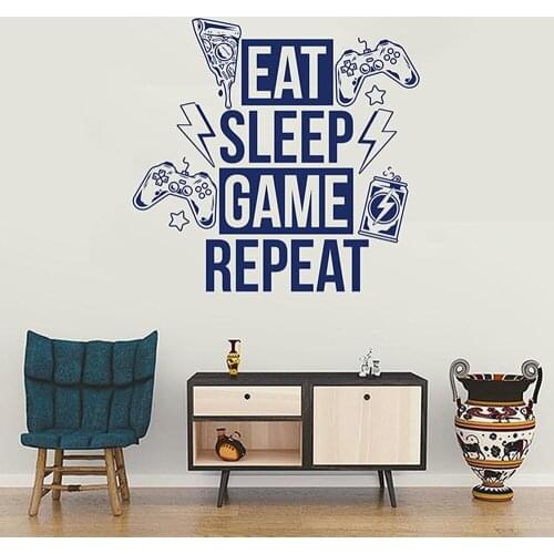 Funny game Wall Art Sticker Modern Wall Decals Quotes Vinyls Stickers Nursery Kids Room Wall Decor Decoration Accessories Murals