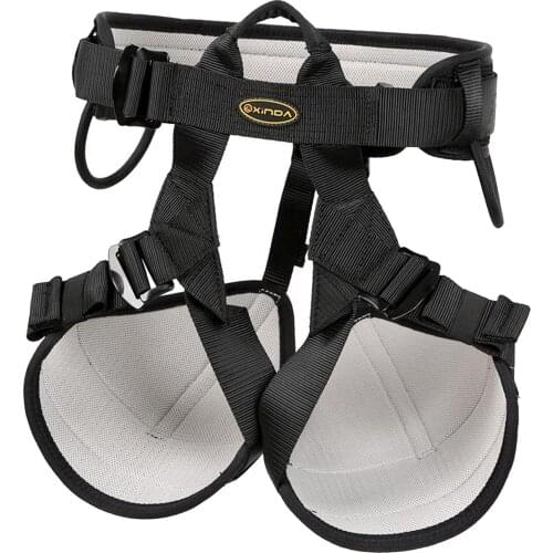 Professional Outdoor Sports Safety Belt Rock Mountain Climbing Harness Waist Support Half Body Seat Belt Aerial Survival