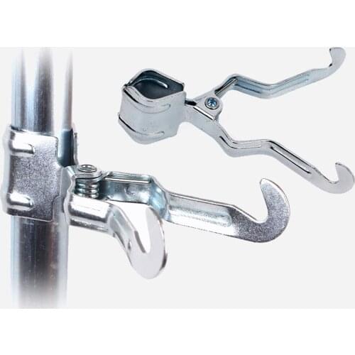 Silver Outdoor Metal Hook Clamp For Clothes Camping Lamp Hanging Tent Pole