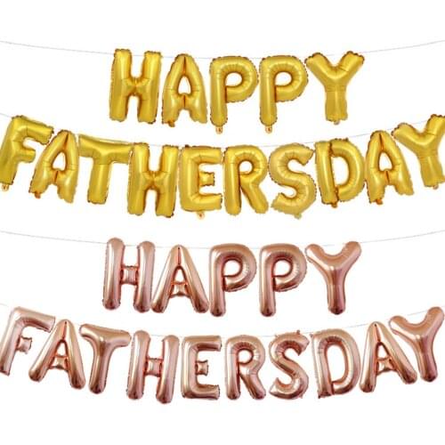 Message Happy Fathers Day Mothers Day Aluminium Foil Balloon Home Party Decorations Boy Girl Kids Party Favors 40cm long