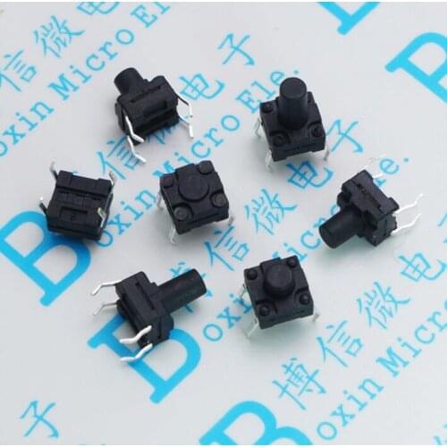 20pcs/Lot 6*6*4.3MM waterproof switch dustproof dip four foot touch switch