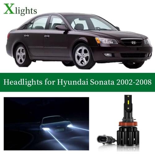 Xlights For Hyundai Sonata 2002 2003 2004 2005 2006 2007 2008 Led Headlight Bulb Low High Beam Lamp Headlamp Light Accessories