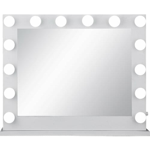 Hollywood Lighted Makeup Vanity Mirror with Lights + 14 LED Dimmable Bulbs