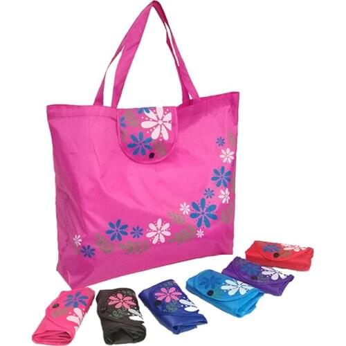 40PCS / LOT Women Tote Bag Folding Shopping Bag Eco Convenient Reusable Storage Bag