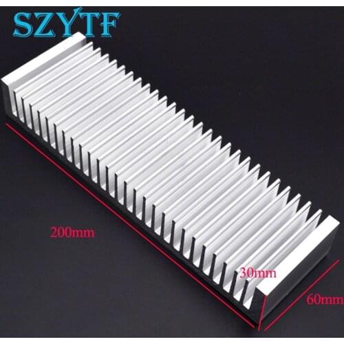 1pcs Heat sink 200*60*30MM (silver) high-quality aluminum heat sink and other special thicker amplifier