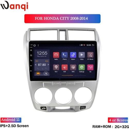 2G RAM 32G ROM 10.1inch Android 8.1 Car GPS Navigation For Honda City 2008-2014 With Stereo Audio Radio Video